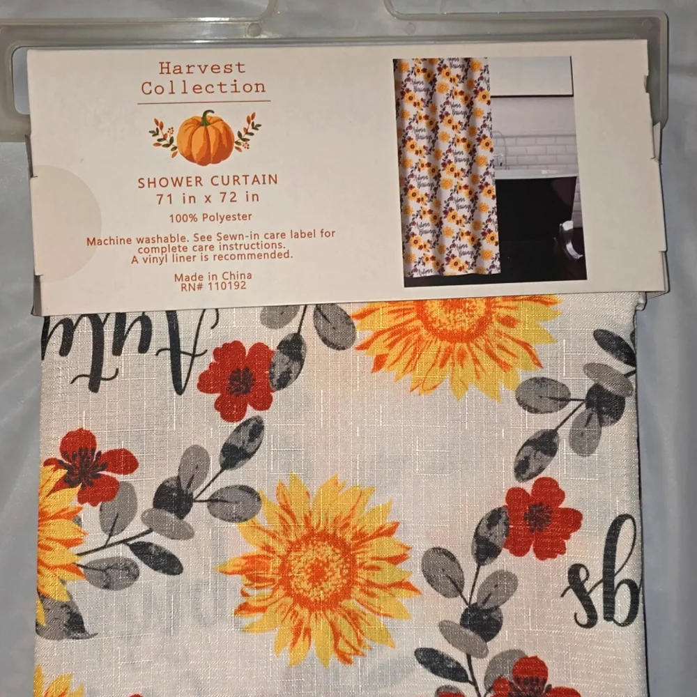 Harvest Collection Shower Curtain Autumn Blessings 71
